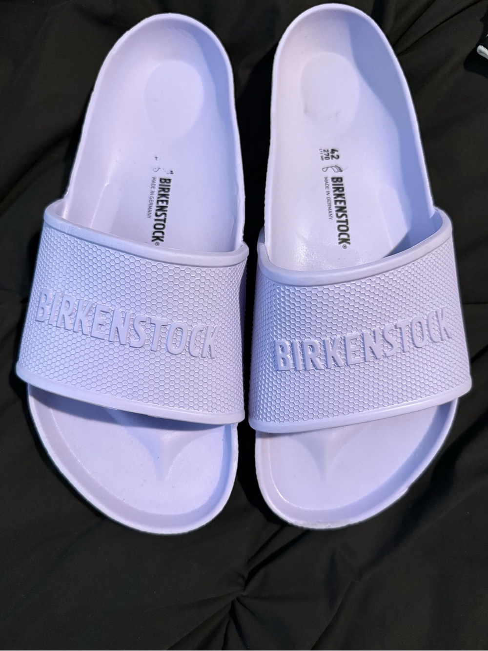Birkenstock womens Lavender Slide Sandals